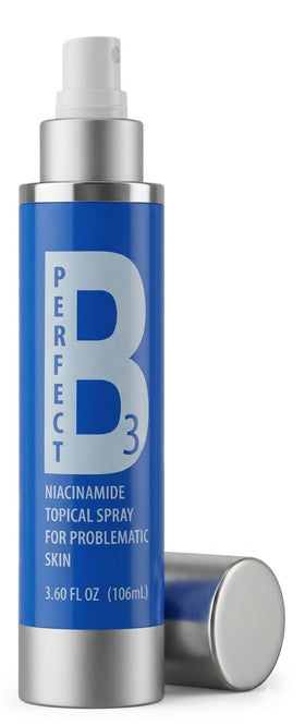 Perfect B3 front packaging showing label and 3.6 fl oz size benefit portability