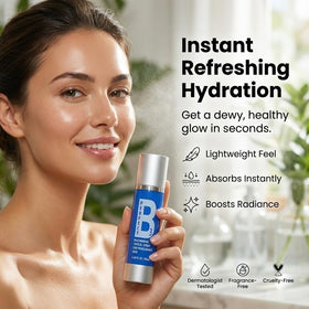 Perfect B3 ingredients label showing niacinamide and hyaluronic acid benefits