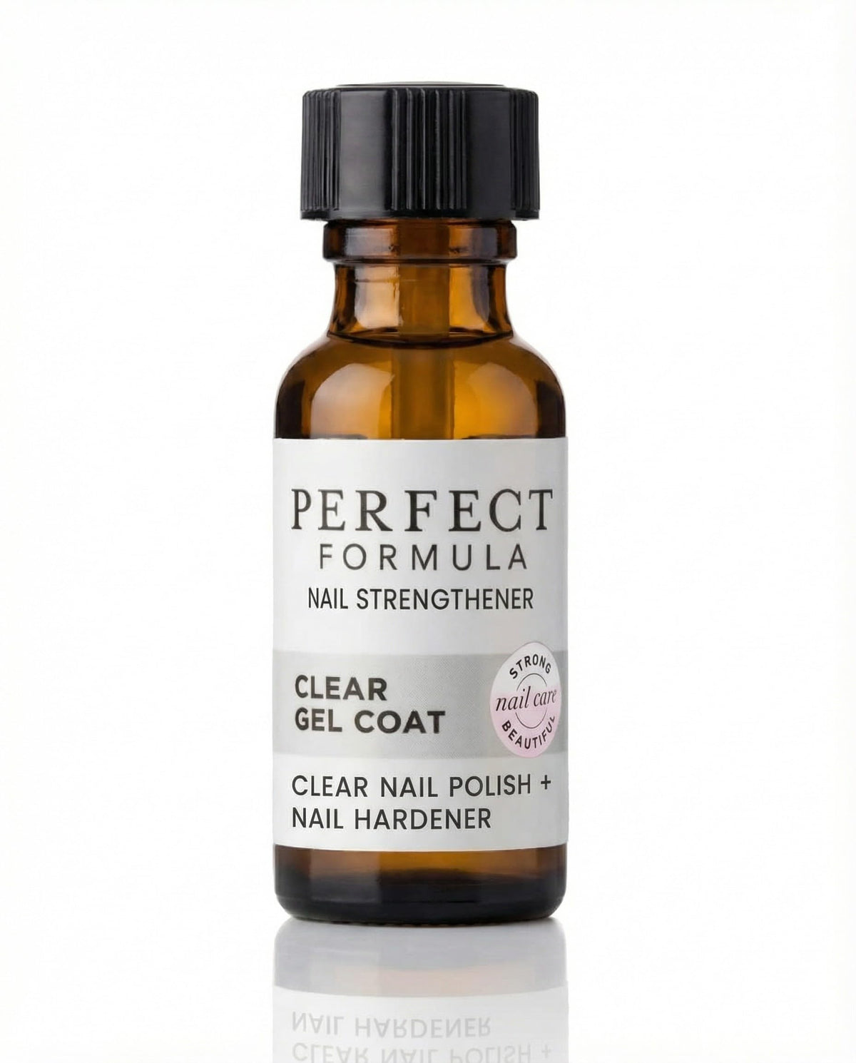 Perfect Formula front bottle showing label and clear polish benefits