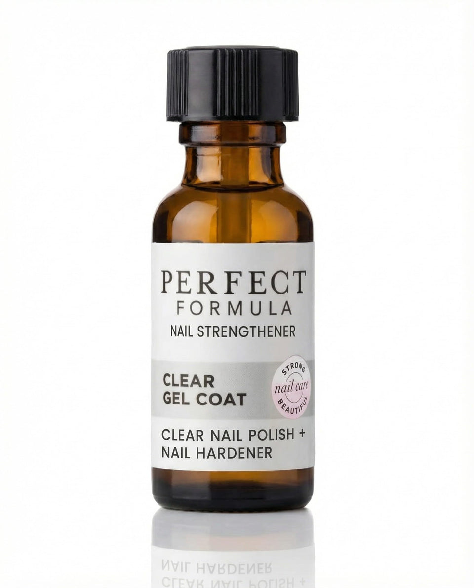 Perfect Formula front bottle showing label and clear polish benefits