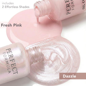 Perfect Formula Fresh Pink bottle close-up showing color and glossy finish benefit