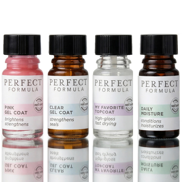 Perfect Formula front packaging showing four-piece kit and benefits