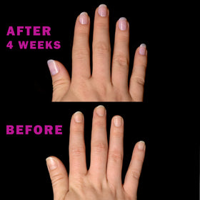 Perfect Formula high-gloss top coat swatch demonstrating long-lasting shine