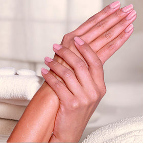 Perfect Formula in-use photo applying treatment for salon-style nails