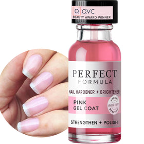 Perfect Formula front bottle view showing compact 0.6 oz design and label benefit