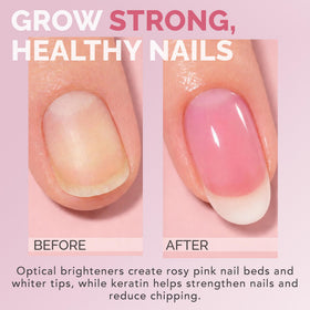 Perfect Formula bottle next to hand for size scale and travel-friendly benefit