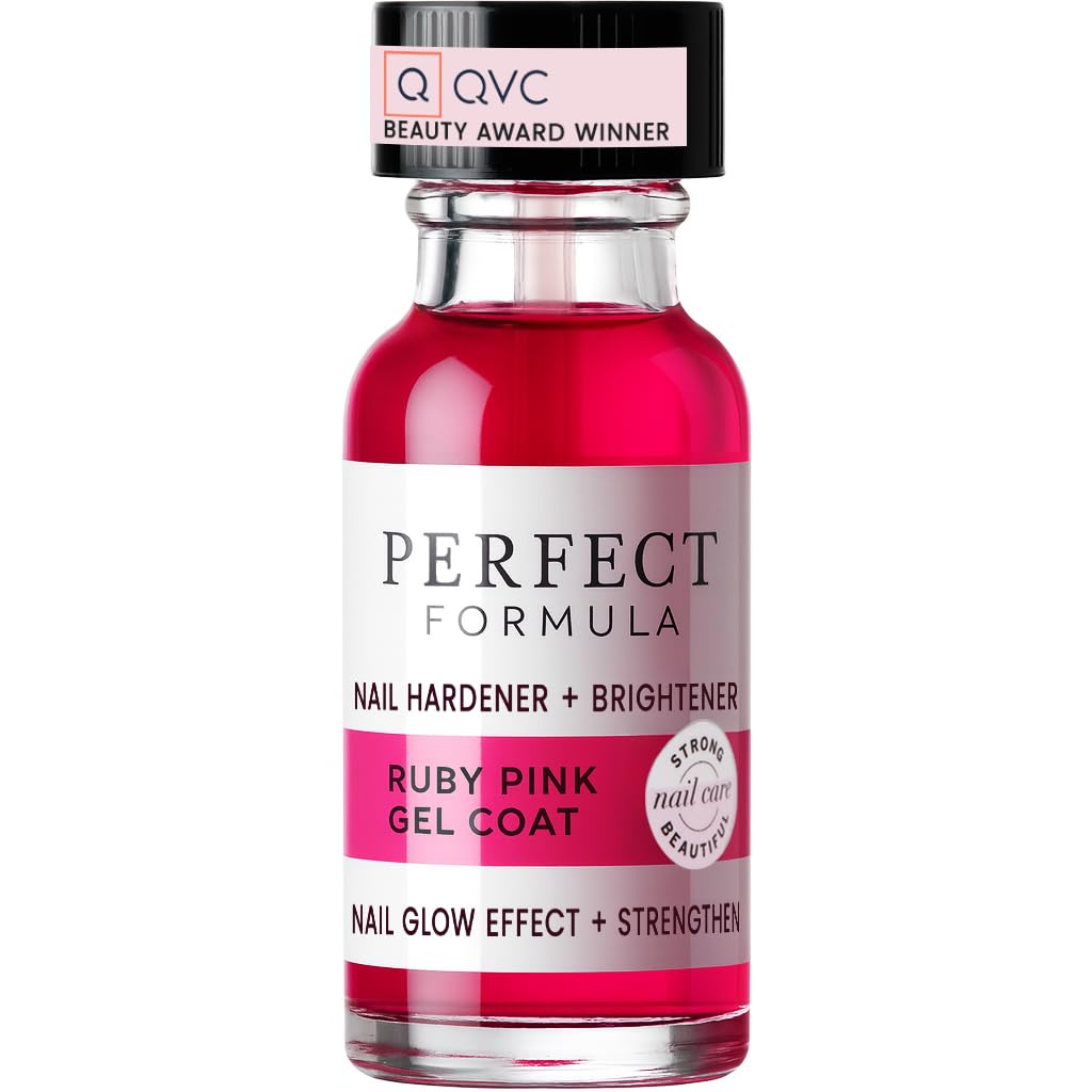Perfect Formula front packaging showing ruby pink gel coat and size benefit