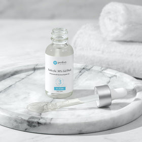 Perfect Image before and after texture panel showing smoother-looking skin benefit