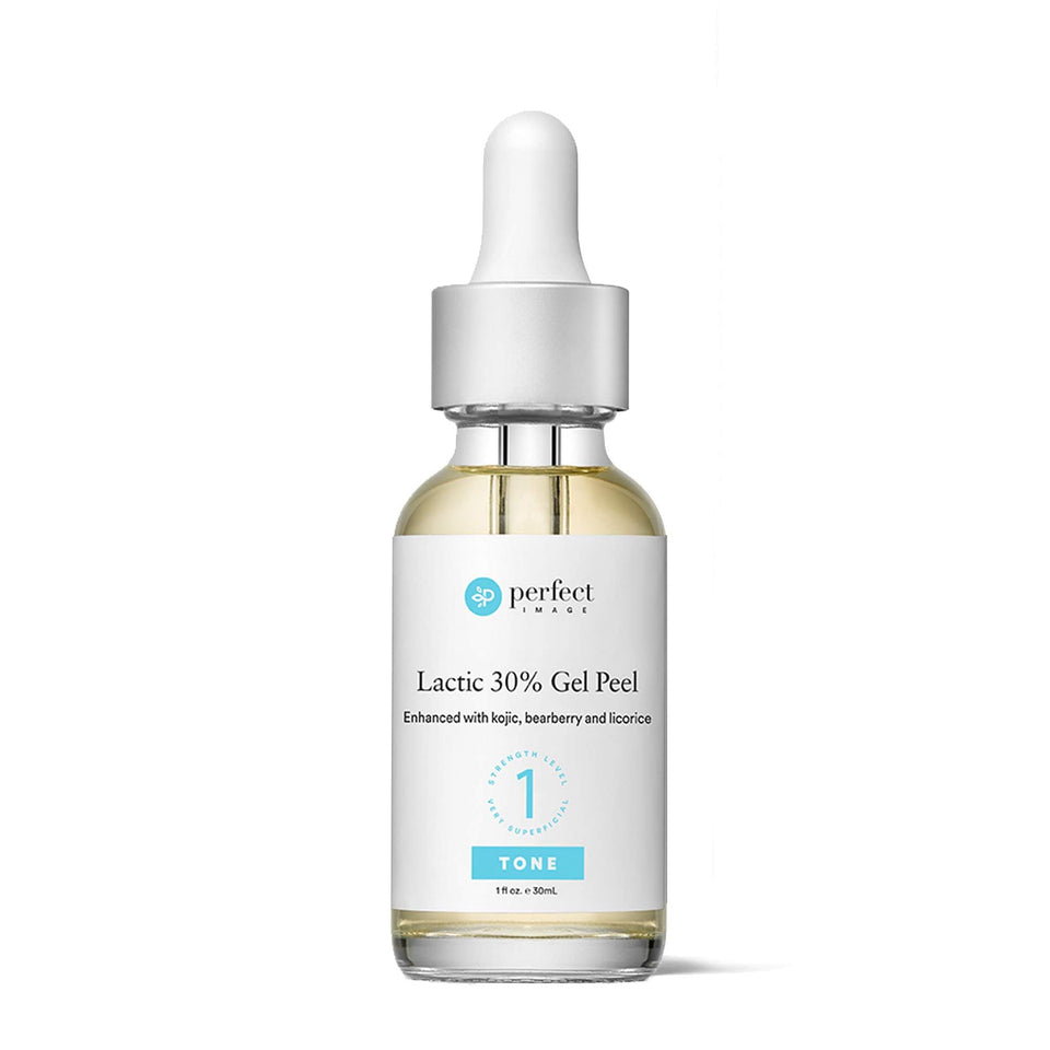 Perfect Image front packaging showing lactic gel peel for smoother skin