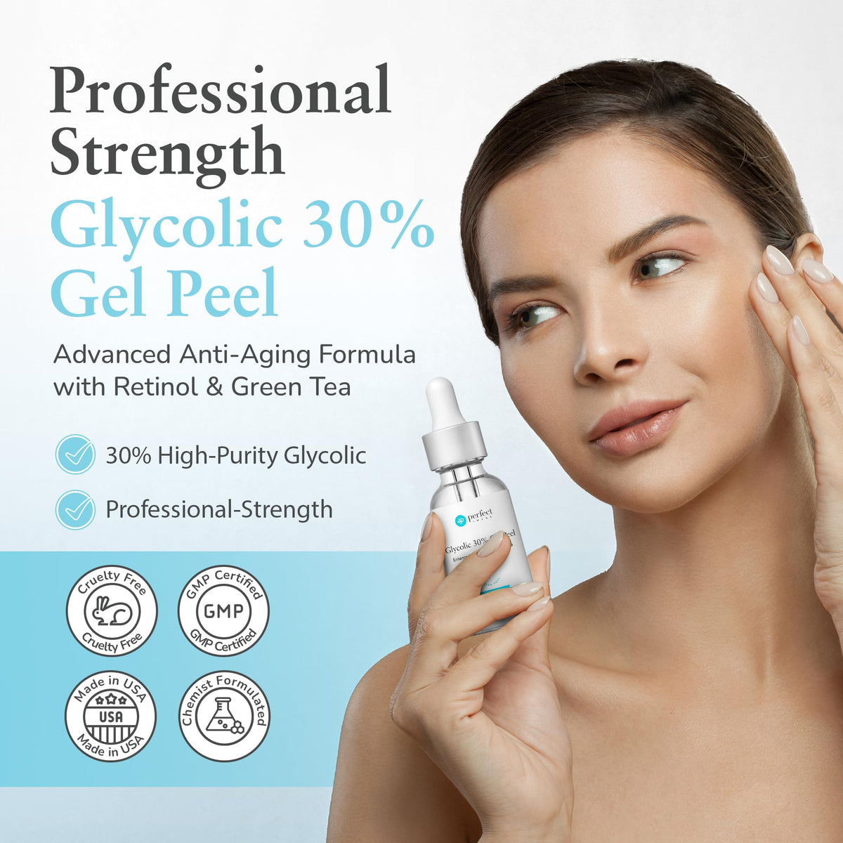 Perfect Image gel texture close-up highlighting smooth spreadability and controlled application