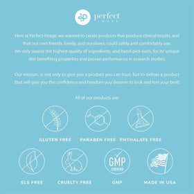 Perfect Image instructions and packaging closeup showing clear user guidance