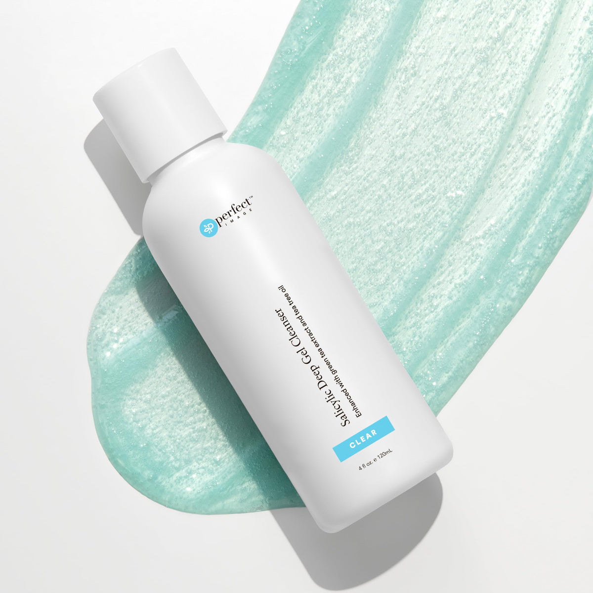 Perfect Image cleanser on bathroom shelf in use setting for daily skincare routine benefit
