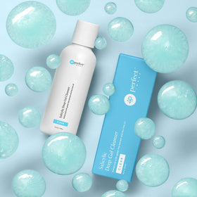 Perfect Image ingredient label close-up showing salicylic acid, tea tree, green tea benefits
