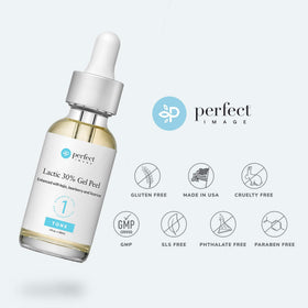 Perfect Image label ingredients detail highlighting kojic, bearberry, and licorice benefits