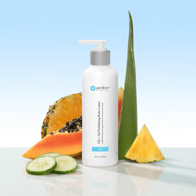 Perfect Image lotion spread on skin demonstrating fast absorption and non-greasy finish