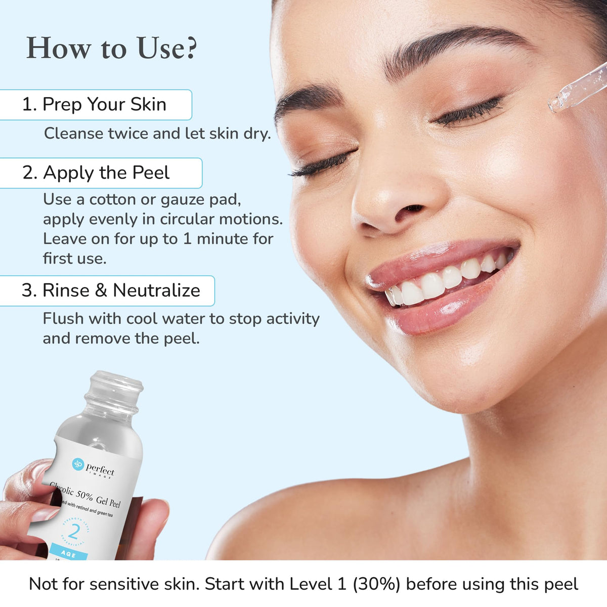 Perfect Image peel in professional treatment room indicating expert use