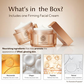 PERFECT ONE cream texture close-up showing silky finish for quick absorption and hydration