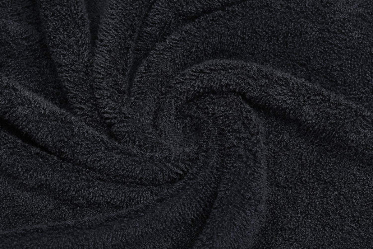 PERFEHAIR towel draped on client in salon showing absorbency and professional use