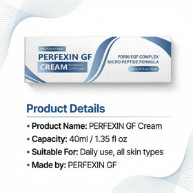 Perfexin GF application on hand demonstrating quick absorption benefit