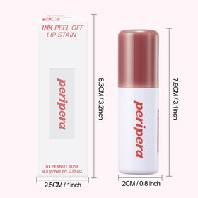 Peripera lifestyle model wearing Peanut Rose showing natural look and all-day wear benefit