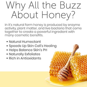 Perlier in-shower scene showing application and comforting warm-honey scent experience