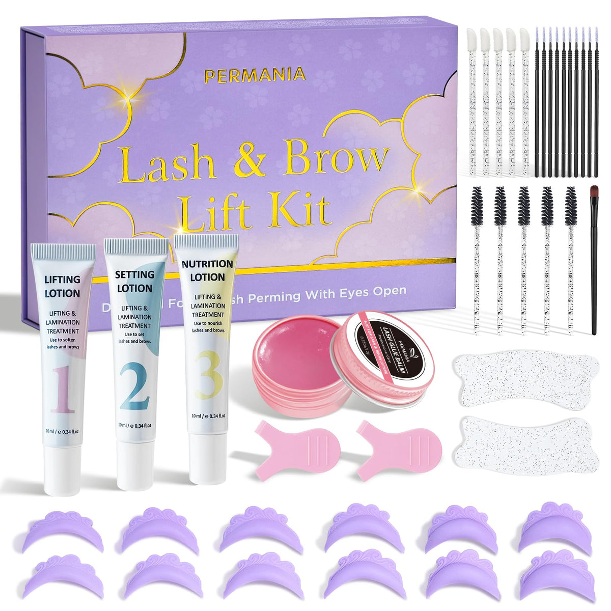 PERMANIA front packaging showing complete kit and benefits