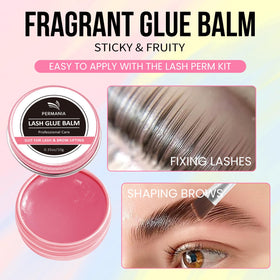 PERMANIA lashes before and after lift, illustrating natural curl and visible length enhancement