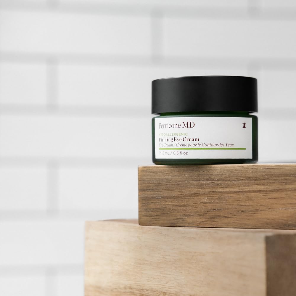 Perricone MD application in use on under-eye, demonstrates gentle patting and smoothing benefit