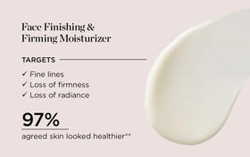 Perricone MD swatch on skin before and after showing smoother, dewy finish
