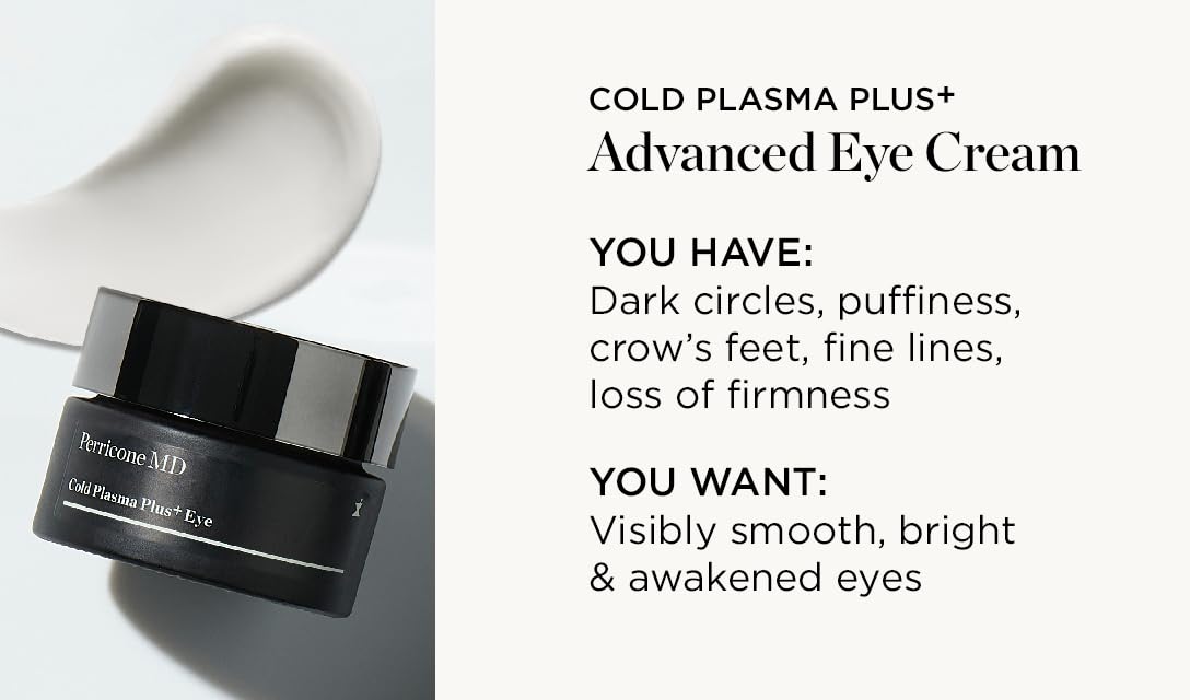 Perricone MD applied under eye with gentle tapping, reduces puffiness and fine lines