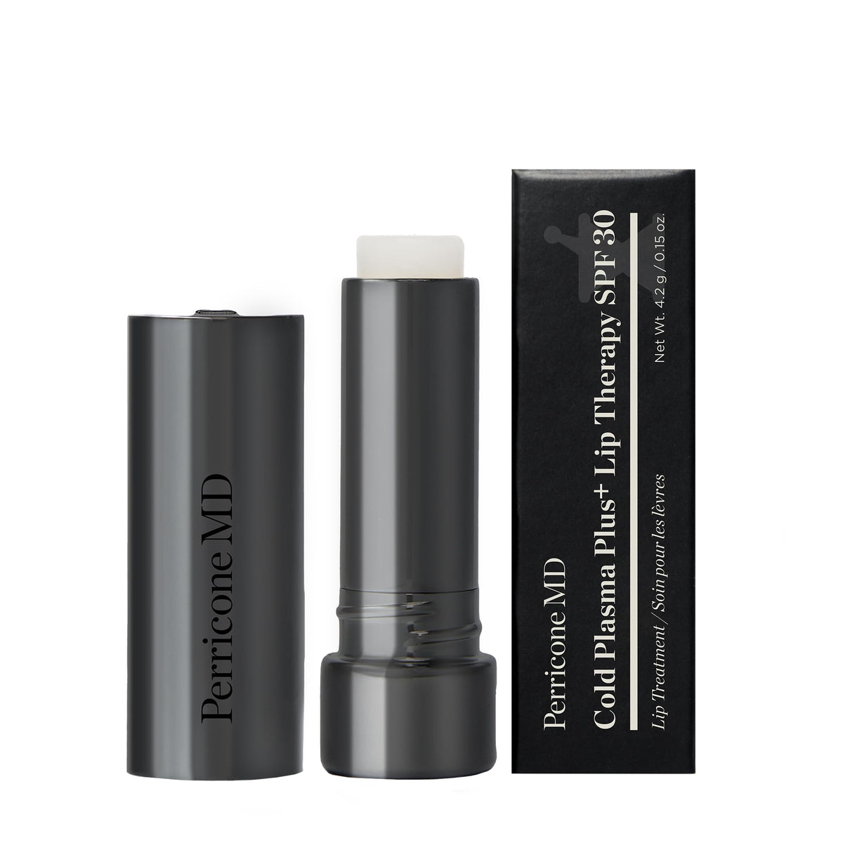 Perricone MD lip therapy texture close-up showing smooth creamy formula for instant hydration