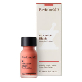 Perricone MD texture swipe of gel-cream blush showing blendable, dewy finish