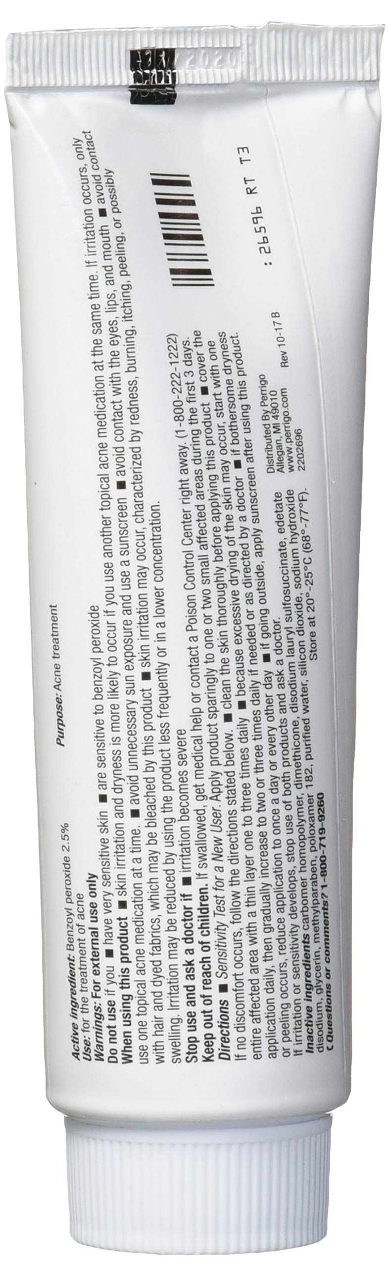 Perrigo gel texture close-up demonstrating fast-absorbing formula and smooth application