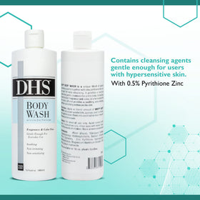 Person & Covey ingredient label close-up highlighting zinc pyrithione and simple formula