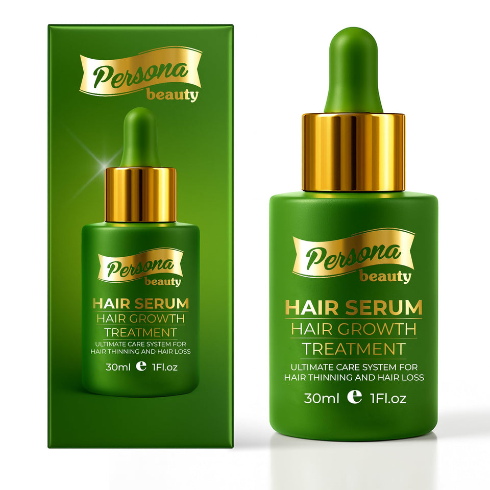 Persona Beauty front packaging showing 30ml serum and benefits