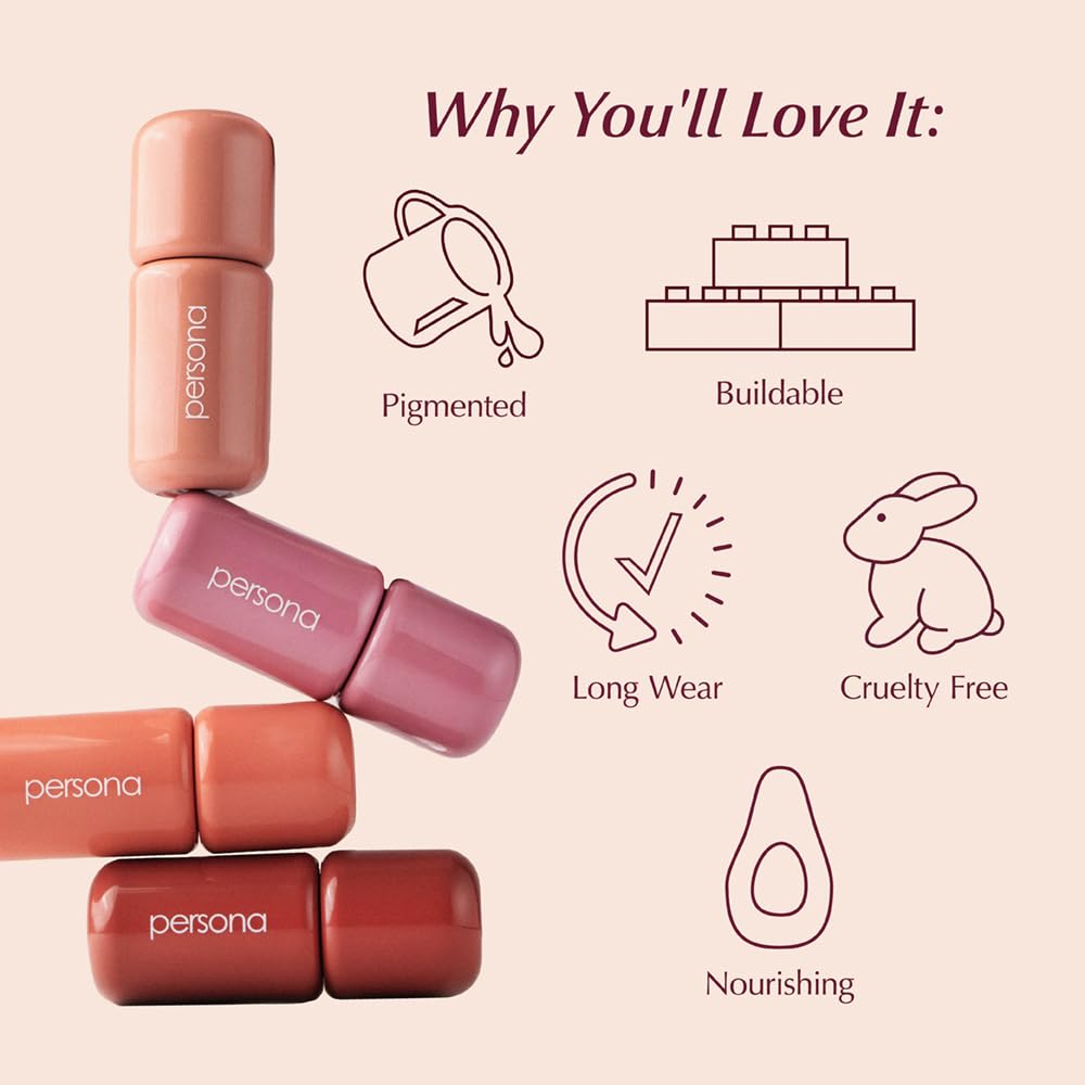 PERSONA Cider Cloudtint in a handbag lifestyle shot showing on-the-go touch-up ease