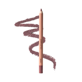 PERSONA mauve lip liner front view showing sleek pencil and color