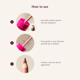 PERSONA mauve lip liner texture swatch on skin showing even coverage