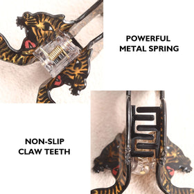 PERSONFUN tiger clip next to ruler for size comparison ensuring correct fit