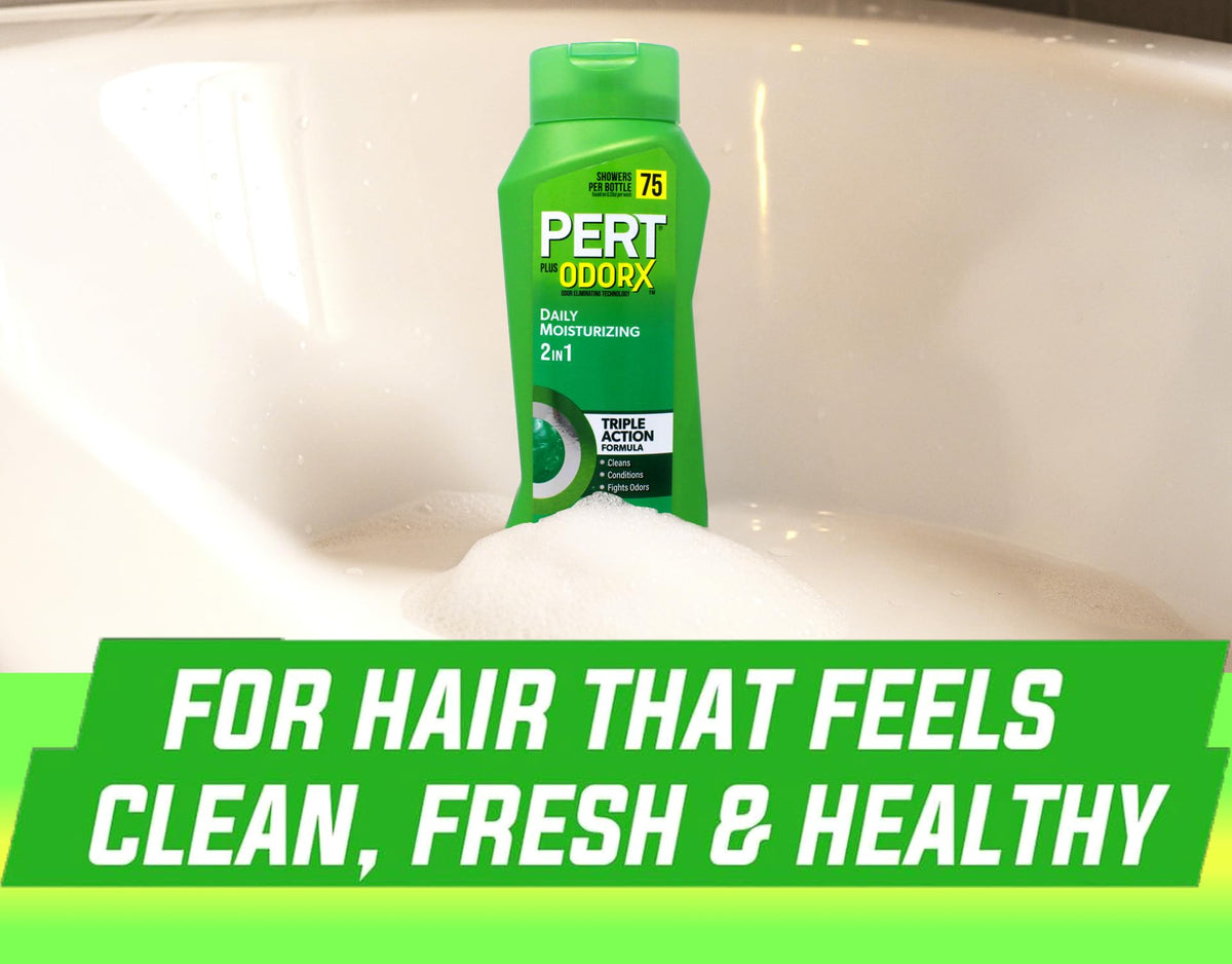Pert bottle on bathroom shelf in modern setting suggesting everyday simplicity