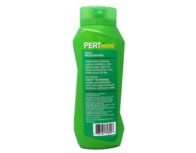 Pert shampoo texture pouring from bottle showing creamy lather and smoothness