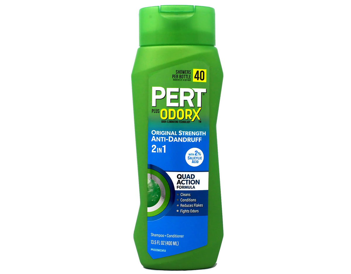 Pert in shower use scalp lather illustrating quick cleansing and conditioning