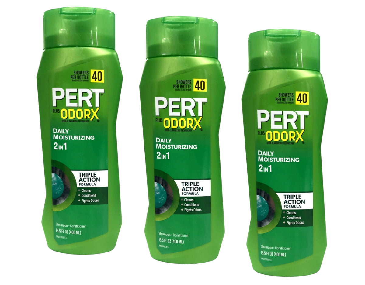 Pert Plus front packaging showing label and size, easy everyday use
