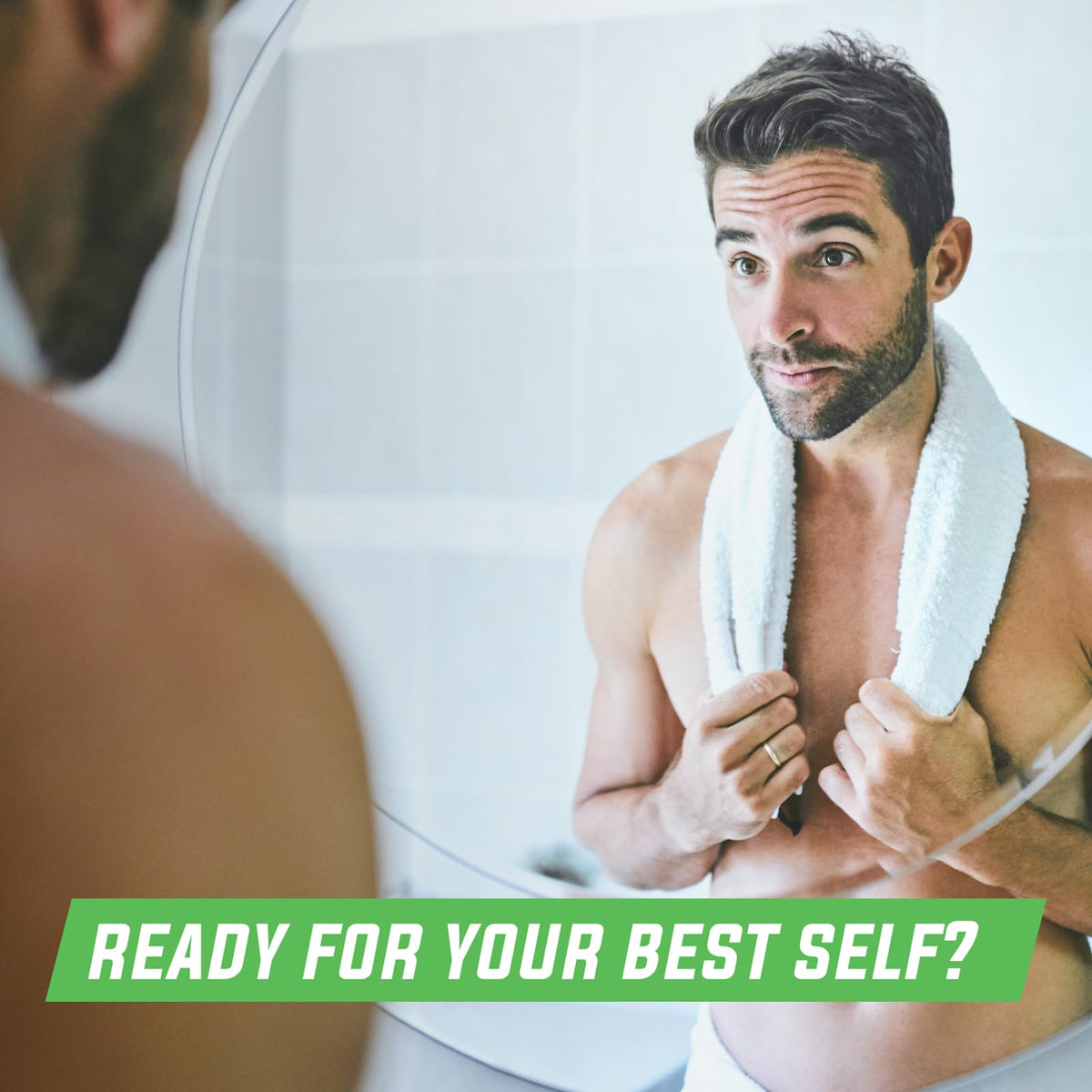 Pert placed on bathroom shelf in lifestyle scene suggesting everyday grooming confidence