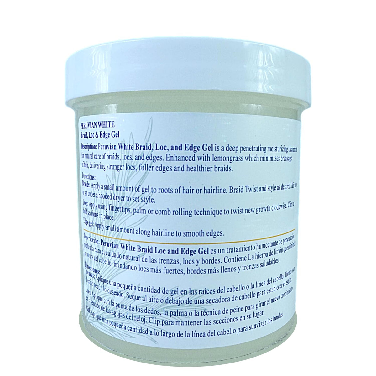 Peruvian white used in twisting locs for defined, neat locs