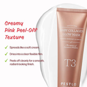 Thin overnight layer of PESTLO mask on skin demonstrating deep hydration and comfortable wear
