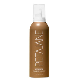 Peta Jane front packaging showing 7oz medium tanning mousse and benefits