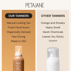 Peta Jane bottle in hand showing scale and generous 7 fl oz volume benefit