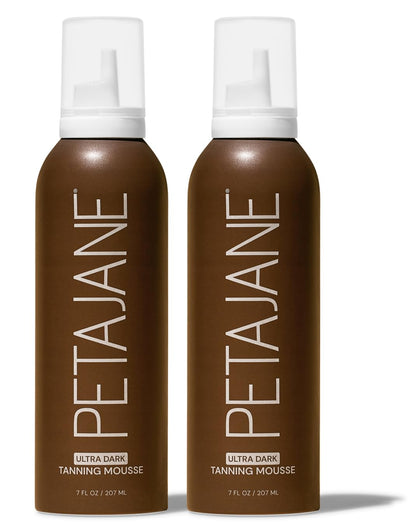 PETAJANE front packaging showing two bottles and bold tanning benefit