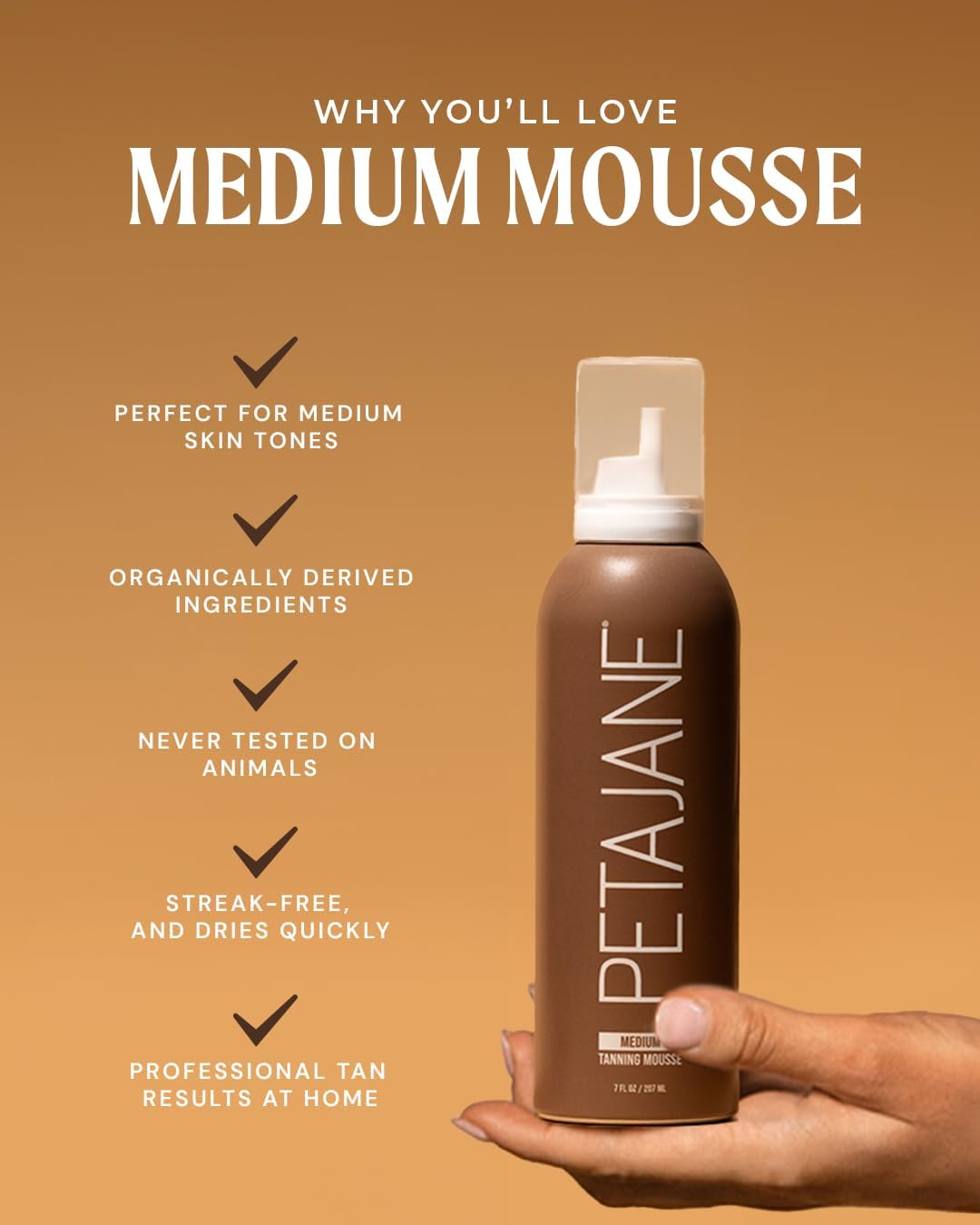 Peta Jane mousse dispensing from pump demonstrating controlled application